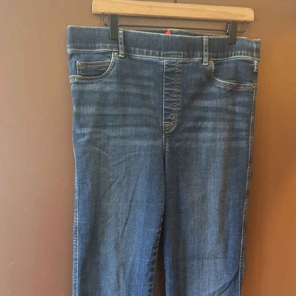 EUC SPANX Pull-On Denim Flare Jeans